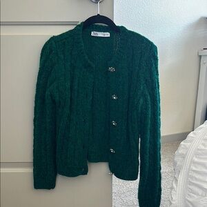 Zara Green Cardigan